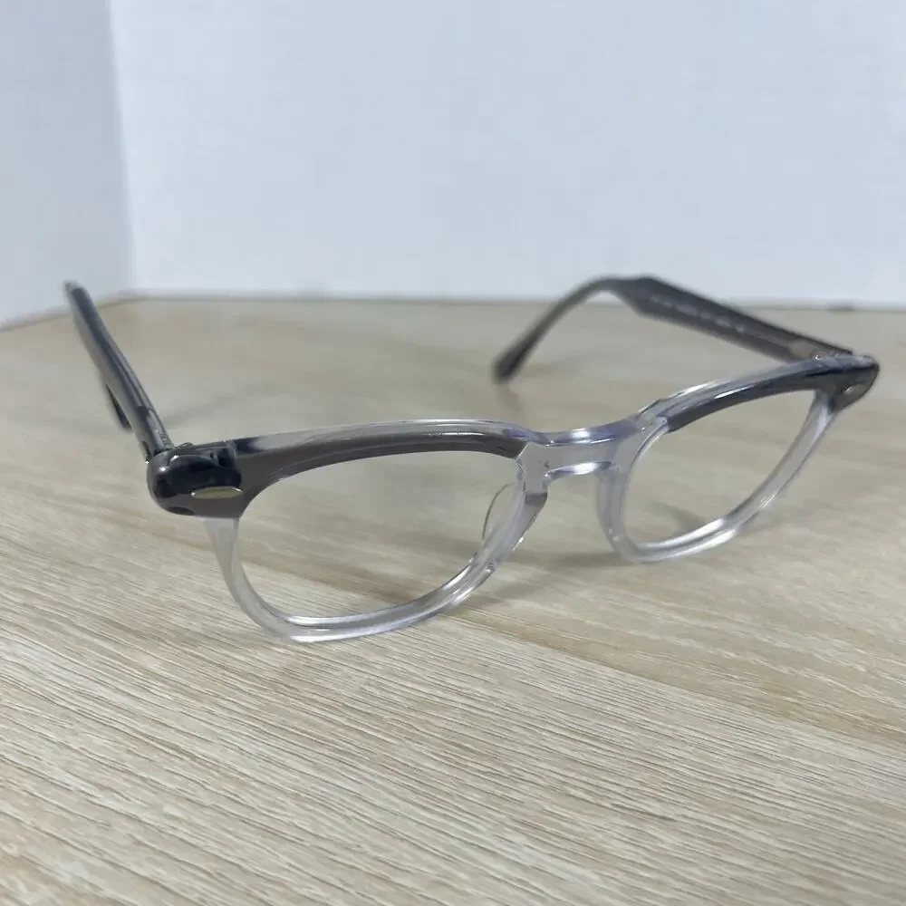 Ray-Ban RB5398 Hawkeye 8111 Eyeglasses Clear Gray Horn Rim READ DESC 48-21-145